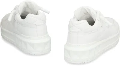 Valentino Garavani Mens White One Stud Xl Chunky-sole Leather Low-top Trainers In White