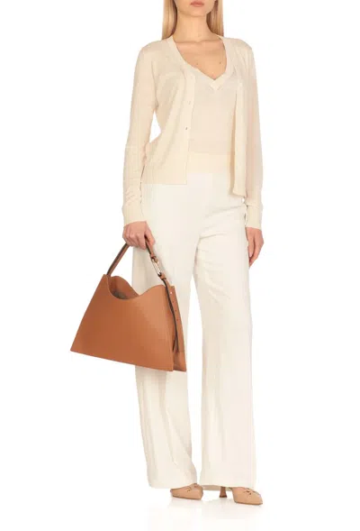 Furla Nuvola Hobo Bag Desert In Brown