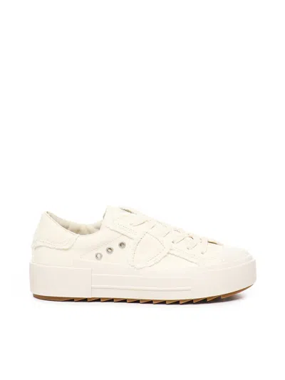 Philippe Model Paris High Sneaker In Beige