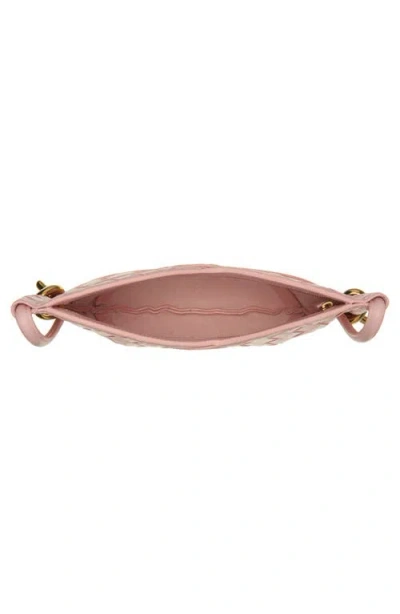 Bottega Veneta Mini Solstice Intrecciato Leather Hobo Bag In 6858 Rose-muse Brass
