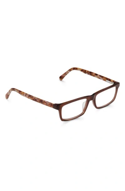 Eyebobs Number Crunchers 53mm Rectangular Reading Glasses In Brown