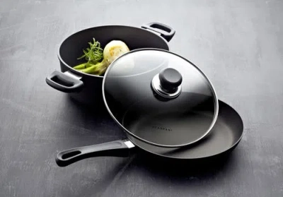 Scanpan Classic 11 Piece Deluxe Nonstick Cookware Set In Black