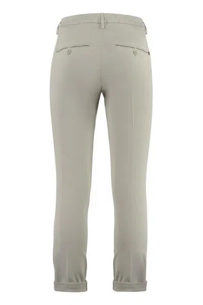 Dondup Gaubert Cotton Chino Trousers In Mud