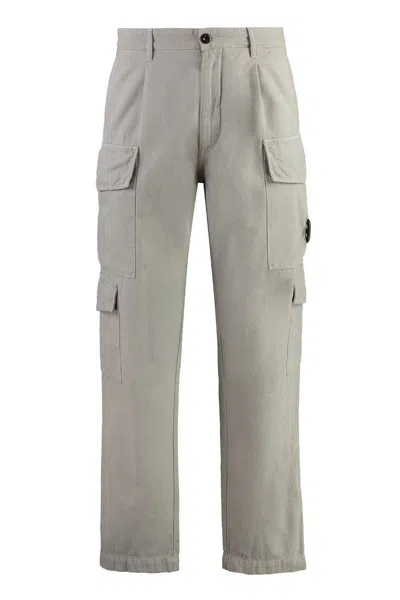 C.p. Company C.p.company Cotton Cargo-trousers In Grey