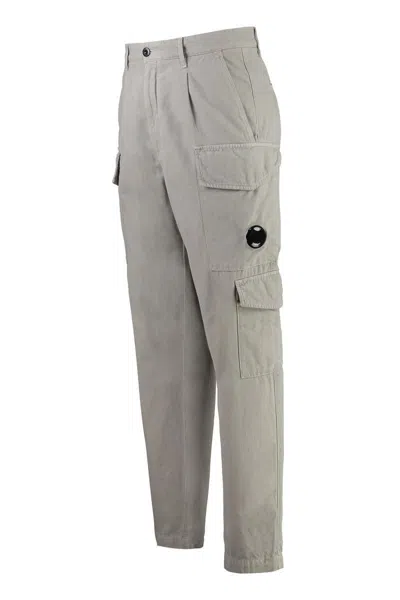 C.p. Company C.p.company Cotton Cargo-trousers In Grey