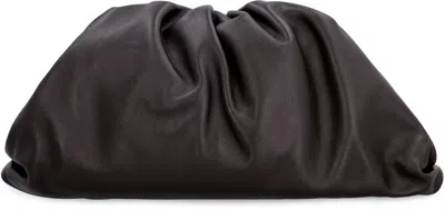 Bottega Veneta The Pouch Leather Clutch In Brown