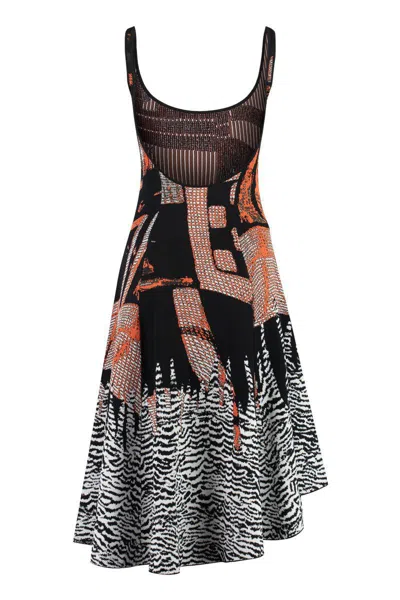 Bottega Veneta Viscose Dress In Multicolor
