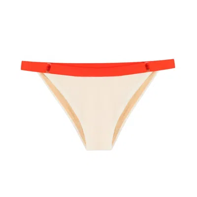 Yorstruly Women's Neutrals Baguette Bikini Bottom - Pearled White
