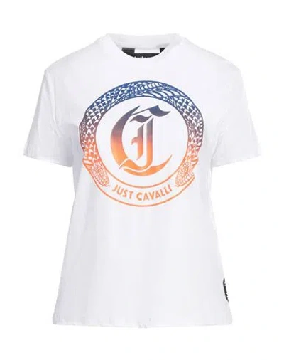 Just Cavalli Logo-print Cotton T-shirt In White