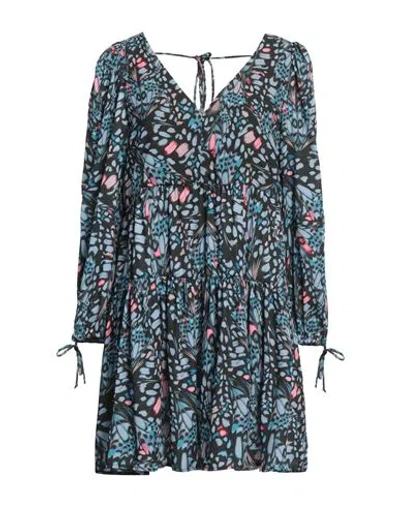 Replay Woman Mini Dress Black Size S Polyester, Elastane In Black