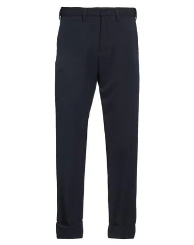 At.p.co At. P.co Man Pants Navy Size 36 Polyester, Wool, Elastane In Navy