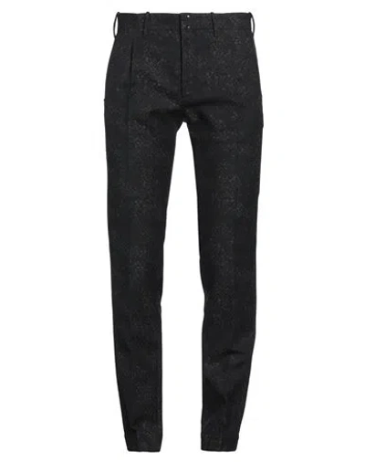 Incotex Man Pants Black Size 38 Cotton, Wool In Black