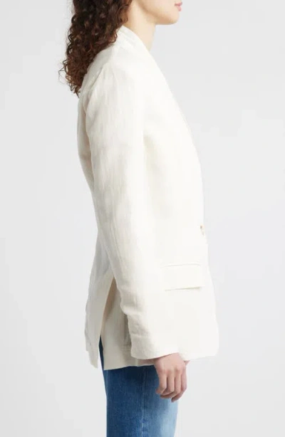 Wyeth Linen Blend Blazer In Chalk