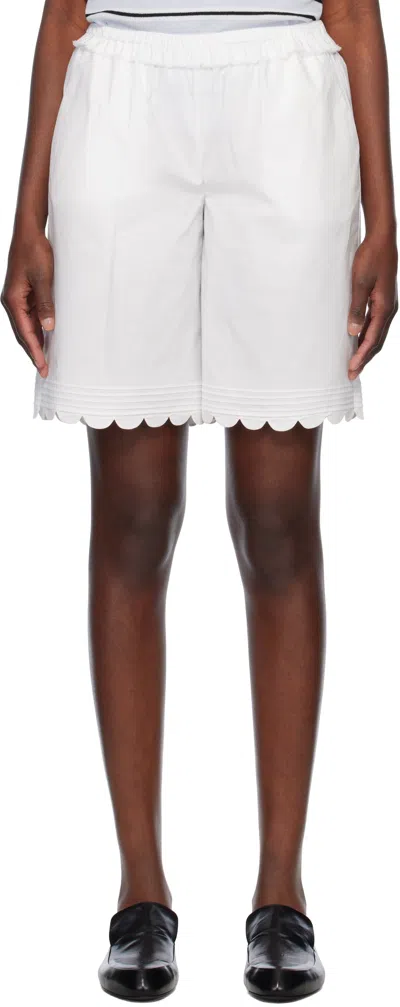 The Garment White Cyprus Shorts In 000 White