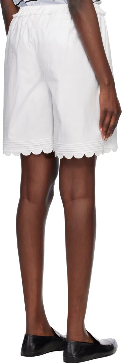 The Garment White Cyprus Shorts In 000 White
