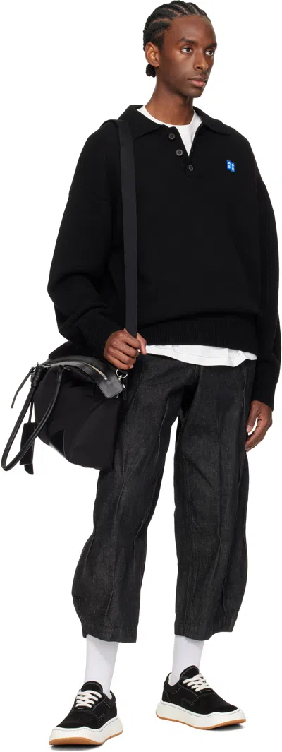 Ader Error Black Log Dide Sneakers In Black