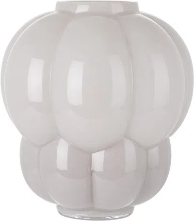 Aytm Gray Uva Glass Vase In Dove