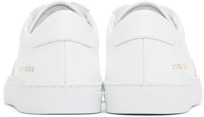 Common Projects Bball Summer Edition Leather Sneakers In *0506 White