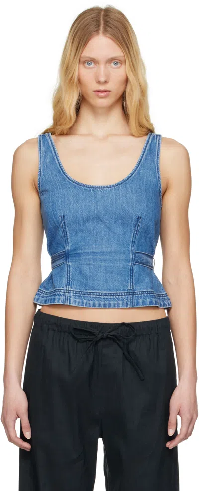 Rag & Bone Ultra Featherweight Estelle Denim Top In Beekman In Beekman