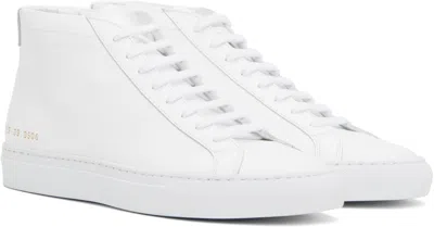 Common Projects Original Achilles Mid Leather Sneaker In 0506 White *