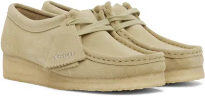 Clarks Originals Womens Wallacraft Bee Suede Shoes In Beige In Neturals