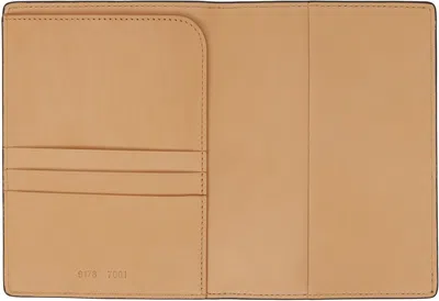 Common Projects Black Folio Passport Holder In 7001 Black Textured