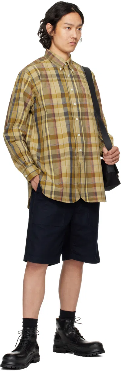 Engineered Garments Navy Fatigue Shorts In Zt217 A - Dk.navy Cl