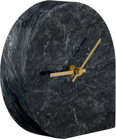 Aytm Black Stilla Clock In Black