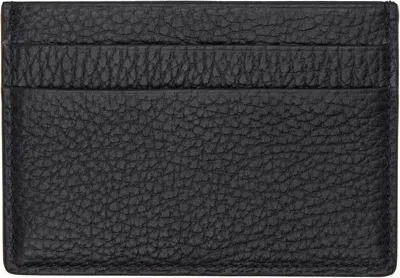 Common Projects Black Multi Card Holder In 7001 Black Textured