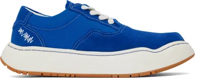 Ader Error Blue Log Dide Sneakers In Blue