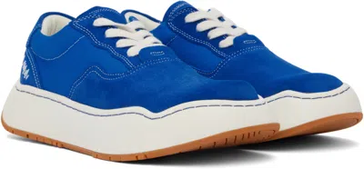 Ader Error Blue Log Dide Sneakers In Blue