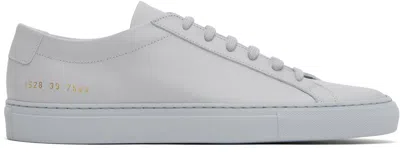 Common Projects Original Achilles Low Leather Sneakers In *7543 Grey