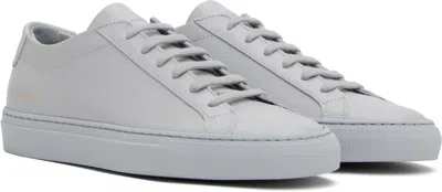Common Projects Original Achilles Low Leather Sneakers In *7543 Grey