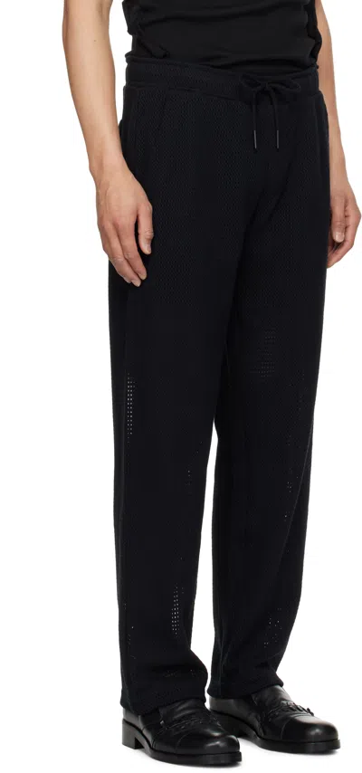 Oas Black Ayora Net Trousers In Black