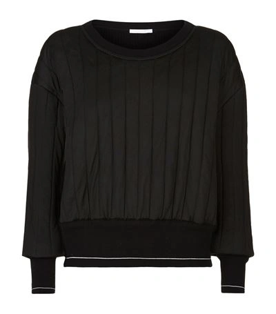 Shop Chloé Quilted Knit Sweatshirt