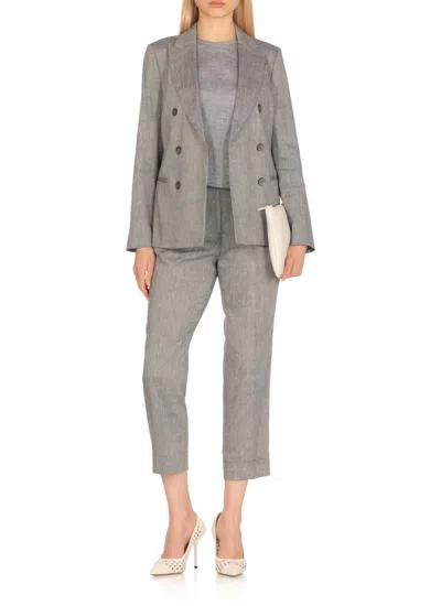 Shop Peserico Jackets In Grey
