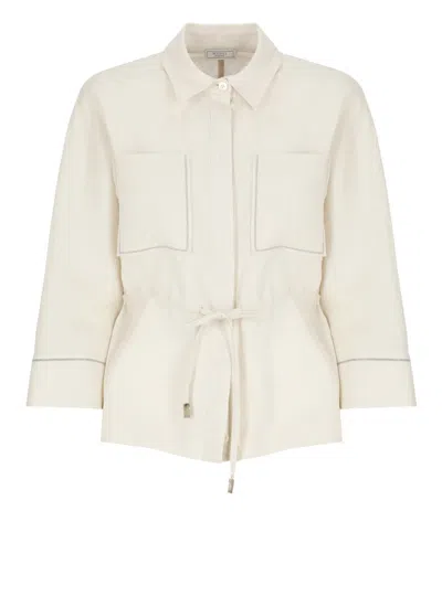Shop Peserico Shirts In Beige