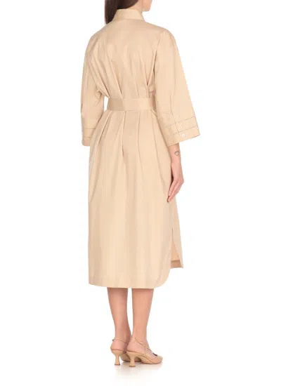 Shop Peserico Dresses In Beige