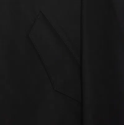 Lemaire Raincoat Jacket With High Neck And Hood In Black