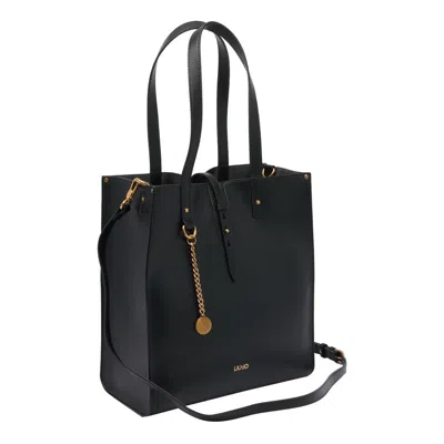 Liu •jo Logo-print Tote Bag In Black