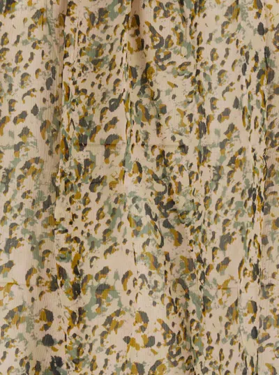 Ba&sh Multicolor Shirt With Lace Closure And All-over Print In Viscose Woman In Multicolor