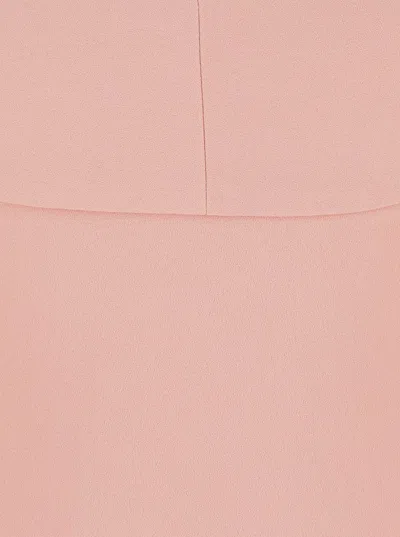 Solace London Morgan Maxi Dress Woven Crepe In Pink