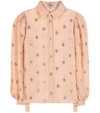 LANVIN Jacquard silk-blend blouse
