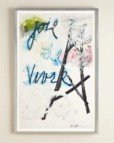 Rfa Fine Art Paris Abstract Giclee On Paper Wall Art In Multi Colors