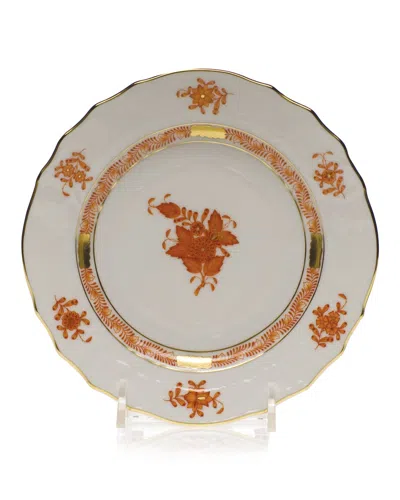 Herend Rust Chinese Bouquet Bread & Butter Plate In Rust