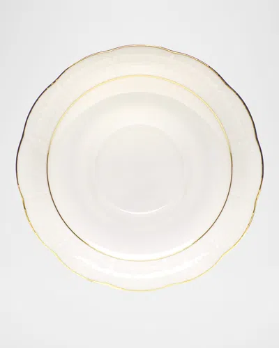 Herend Golden Edge Tea Saucer In White