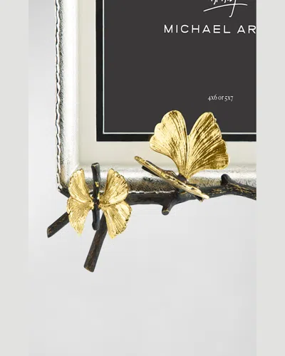 Michael Aram Butterfly Ginkgo Easel Picture Frame In Bronze
