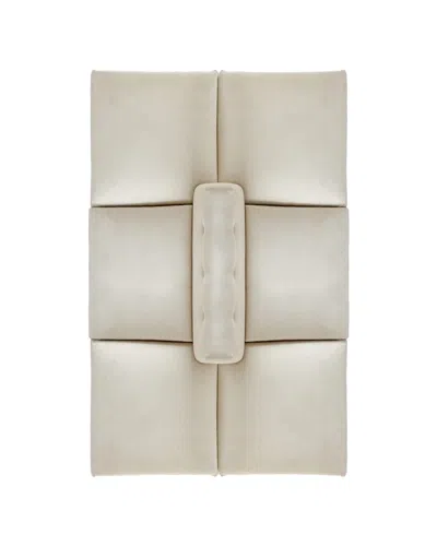 Peninsula Home Collection Serena Double-sided Sofa In Ivory/straw