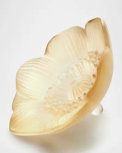 Lalique Anemone Small Sculpture In Gold