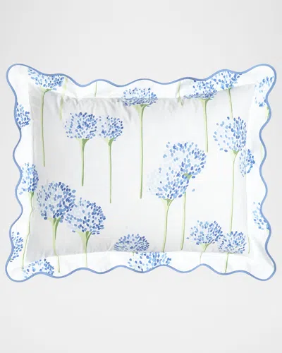 Matouk King Charlotte Sham In Azure